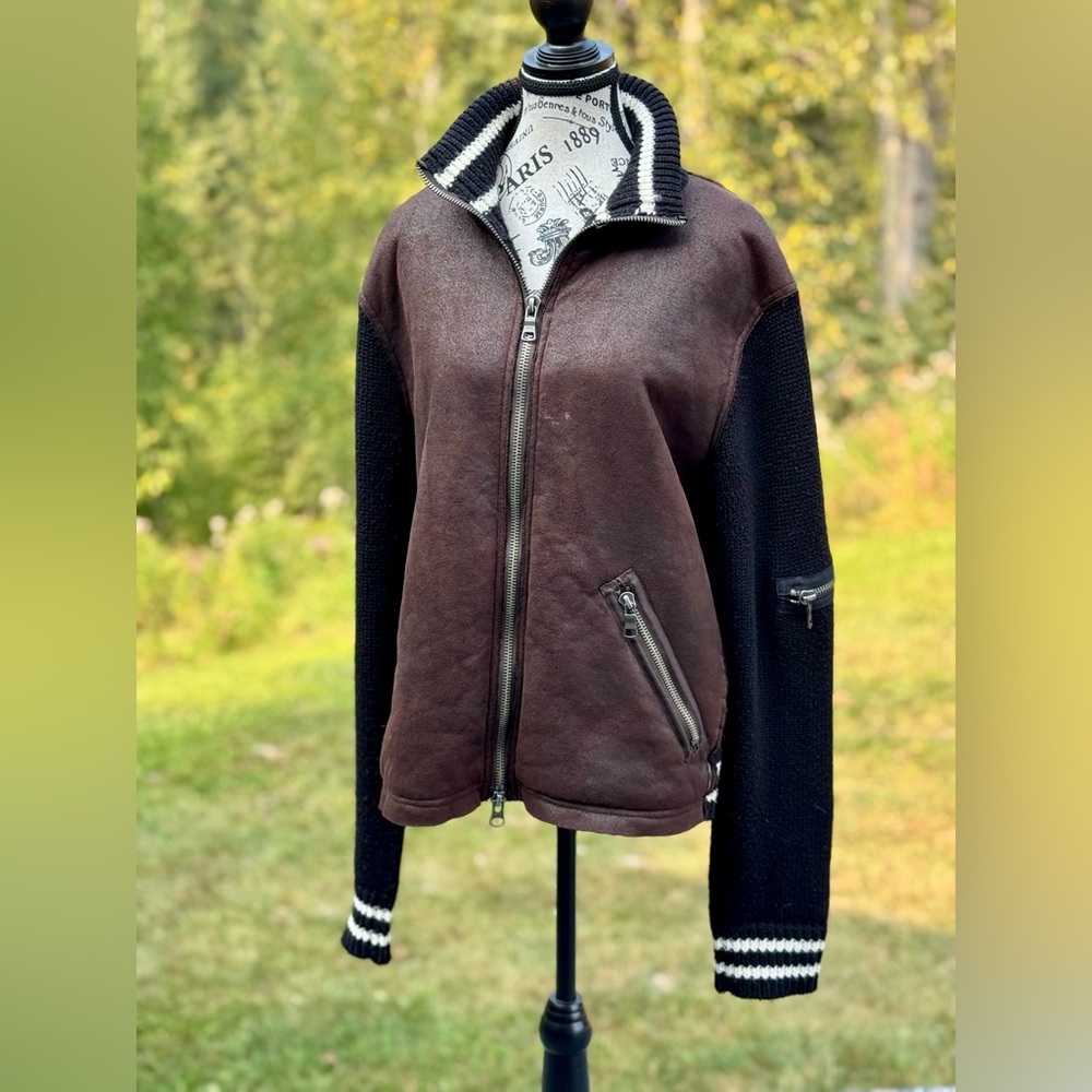 Armani Exchange Brown and Black Lightweight Jacket